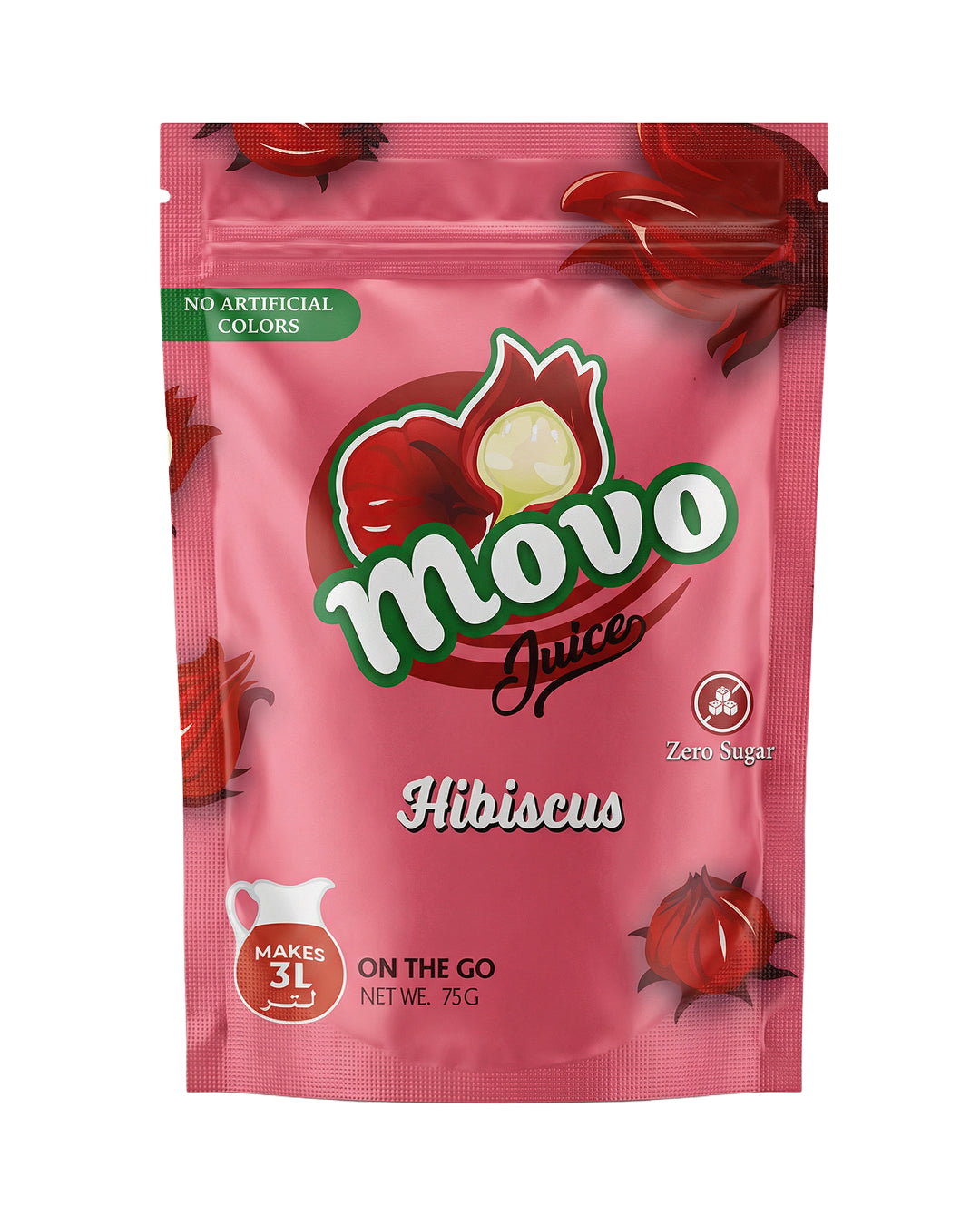 مشروب موفو بالكركديه بودرة   - 75 جم - 3 لتر