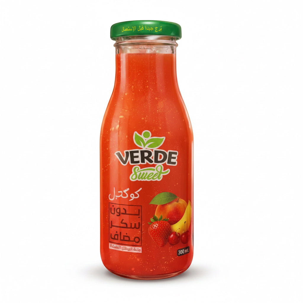 Verde Cocktail Juice Zero Sugar 300 ml | عصير كوكتيل بدون سكر
