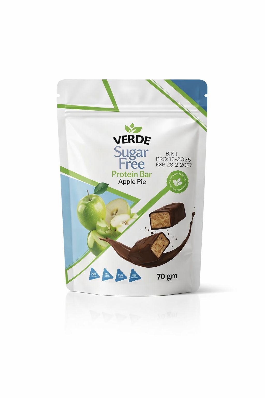 Verde Sugar Free Protein Bar Apple Pie