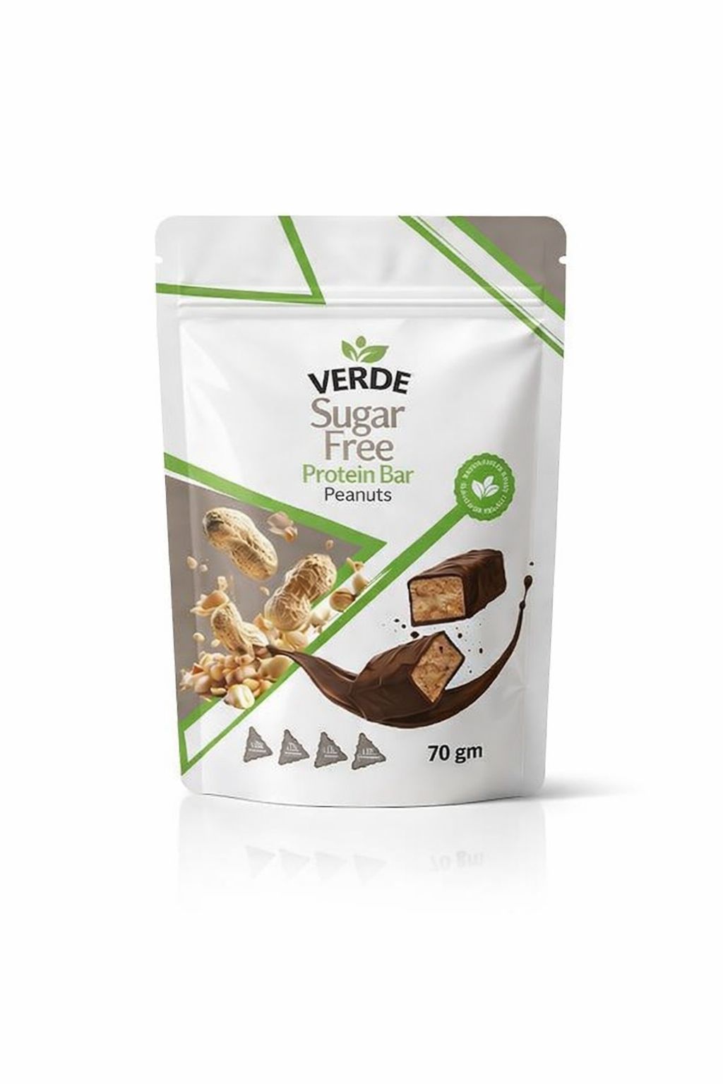 Verde Sugar Free Protein Bar Peanuts